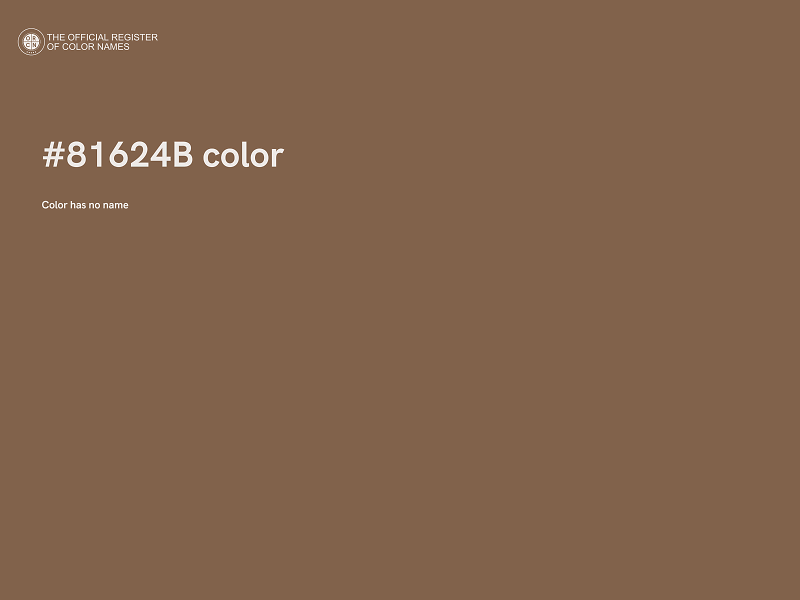 #81624B color image
