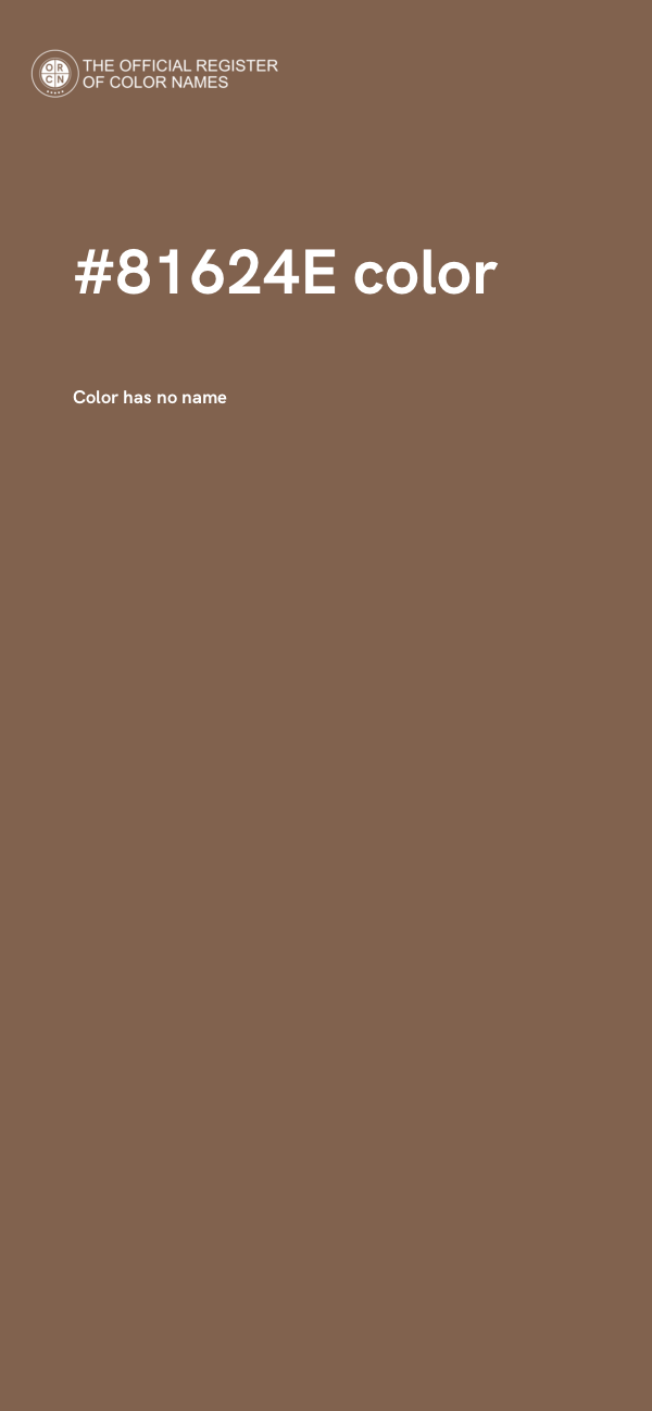 #81624E color image