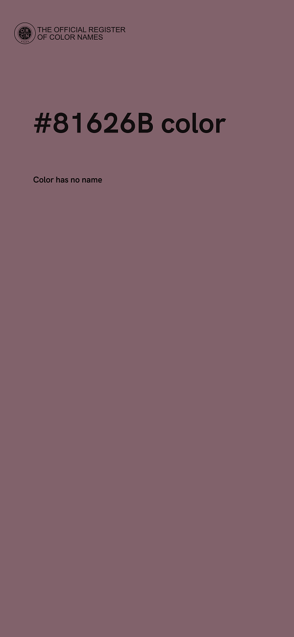 #81626B color image