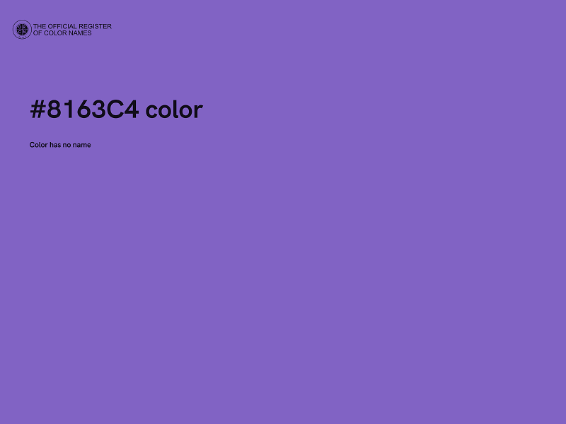 #8163C4 color image