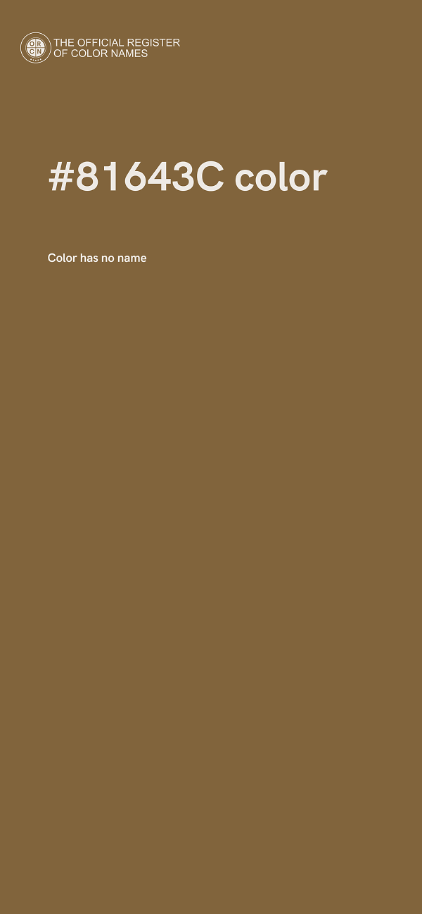 #81643C color image
