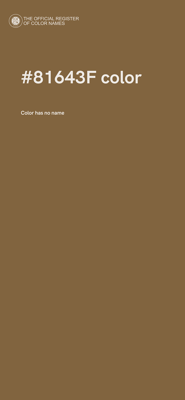 #81643F color image