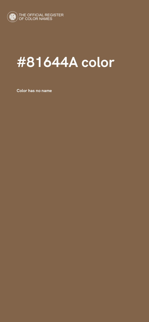 #81644A color image