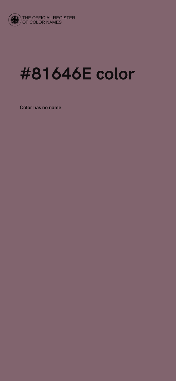 #81646E color image