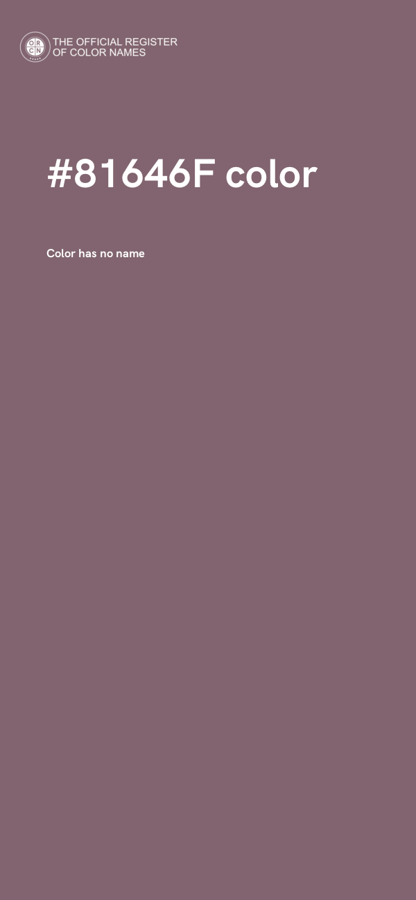 #81646F color image