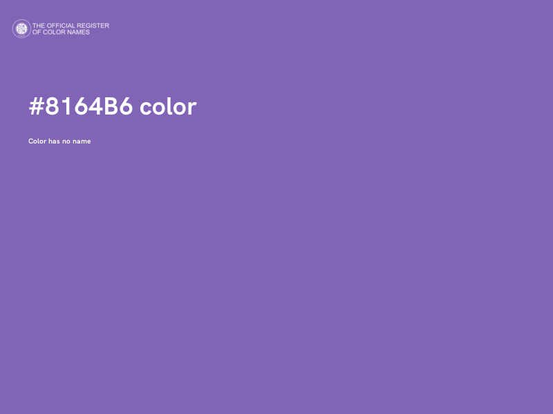 #8164B6 color image