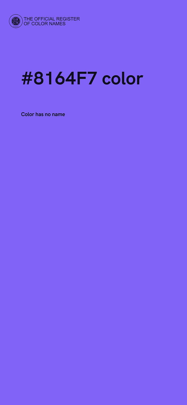 #8164F7 color image