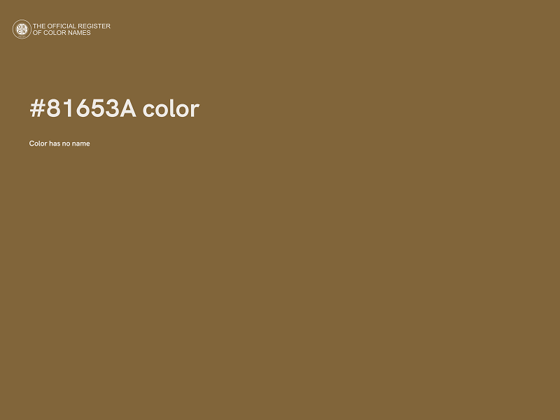 #81653A color image
