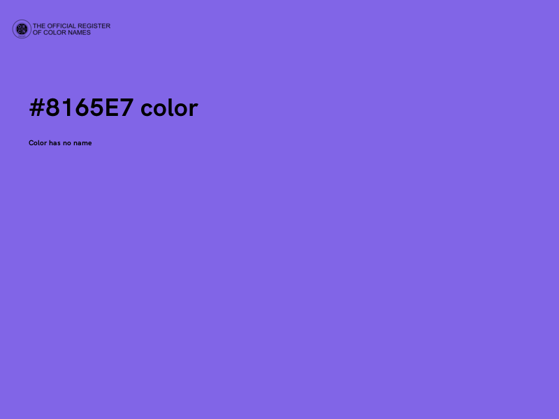 #8165E7 color image