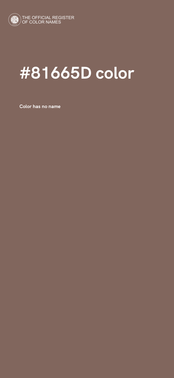 #81665D color image