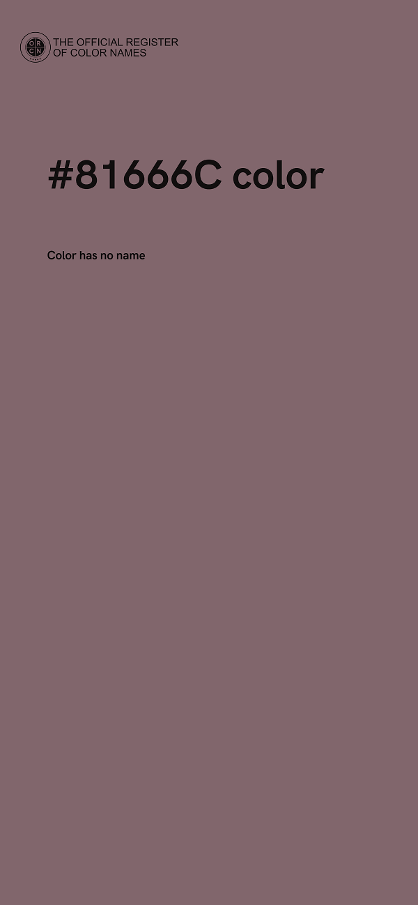 #81666C color image