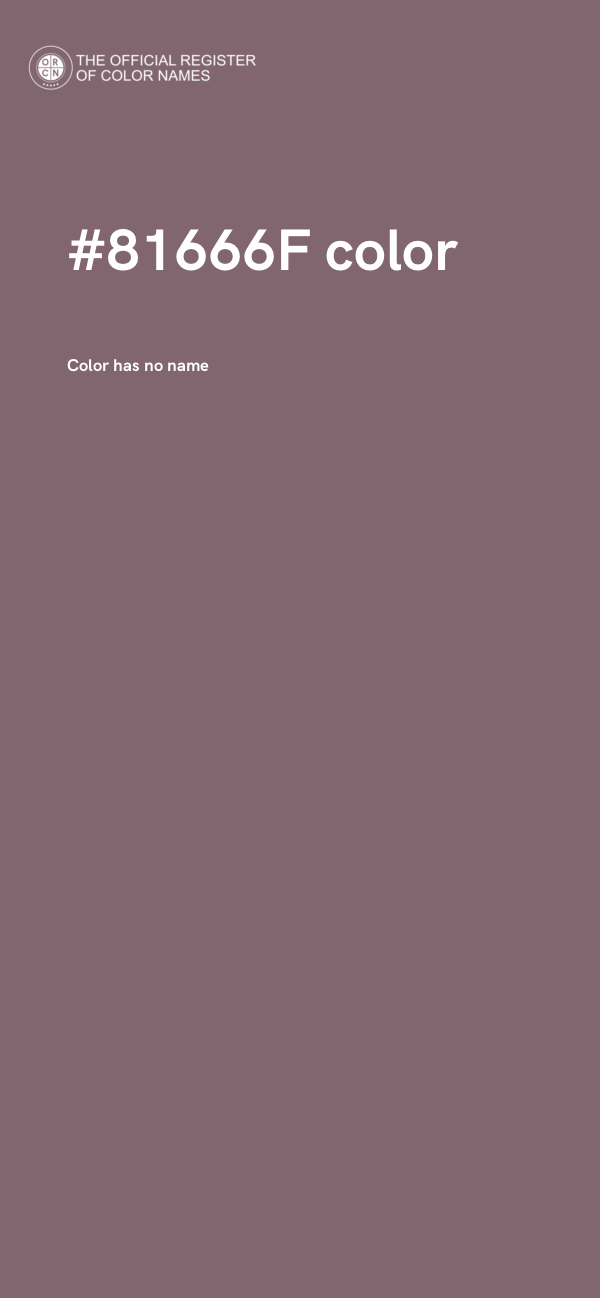 #81666F color image
