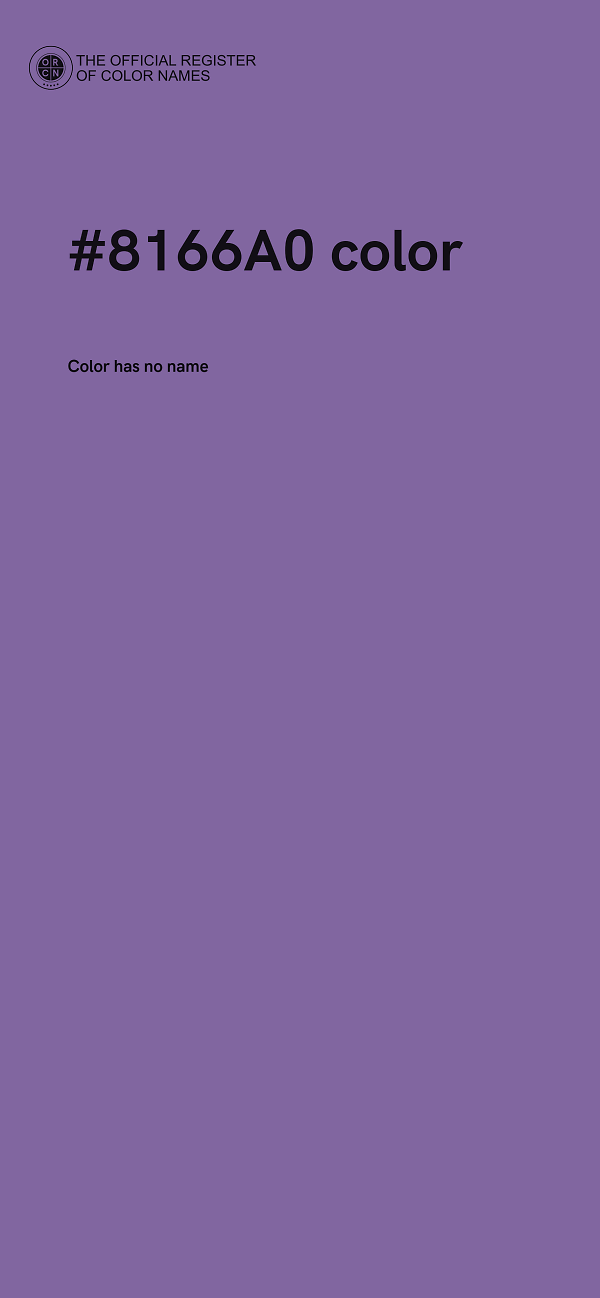 #8166A0 color image