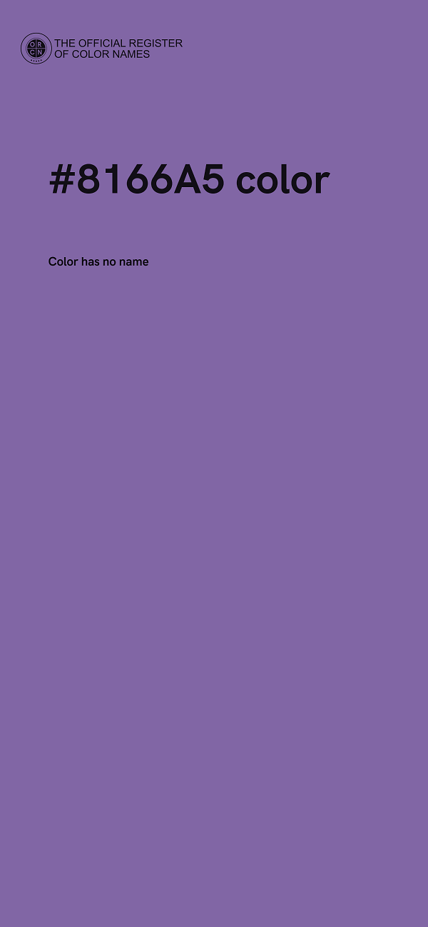 #8166A5 color image