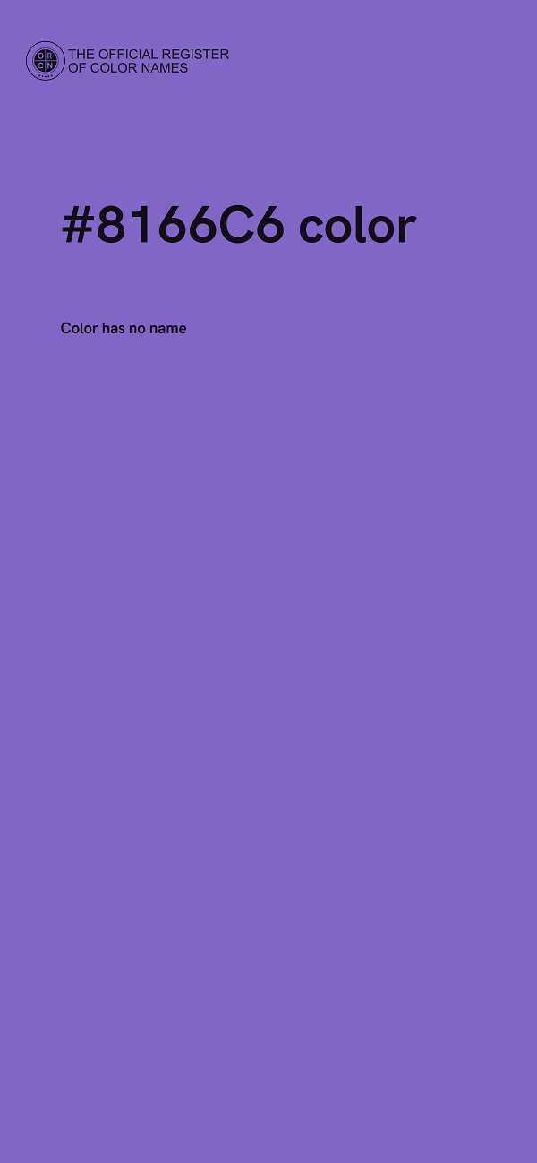 #8166C6 color image