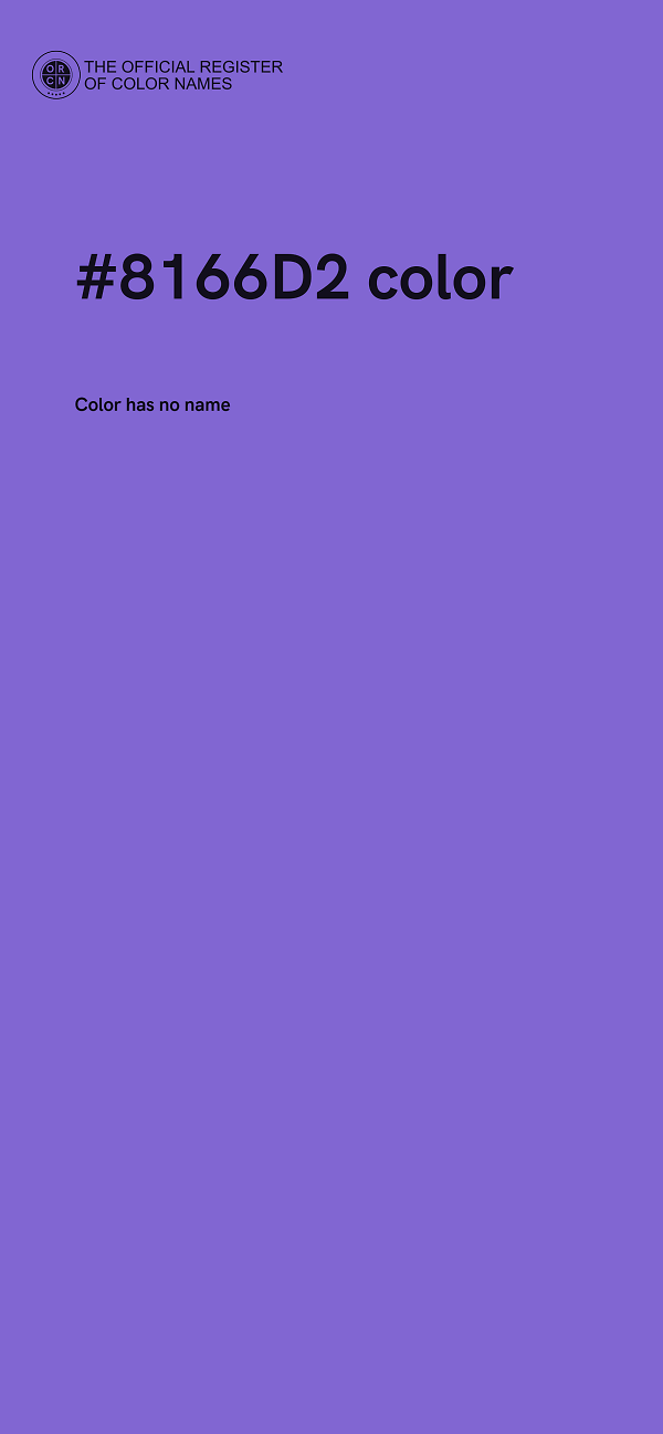 #8166D2 color image