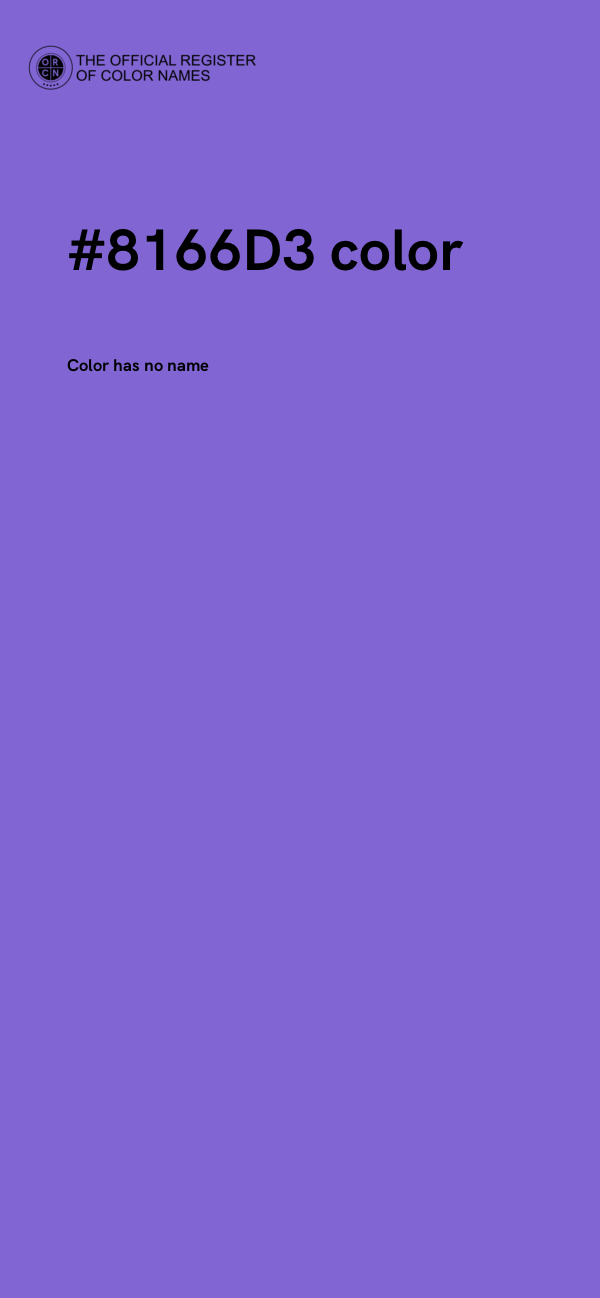 #8166D3 color image