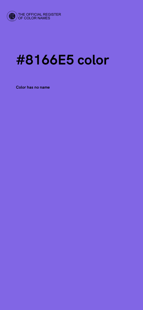 #8166E5 color image