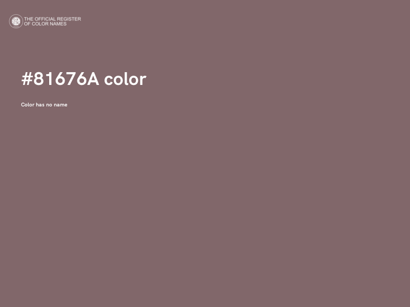 #81676A color image