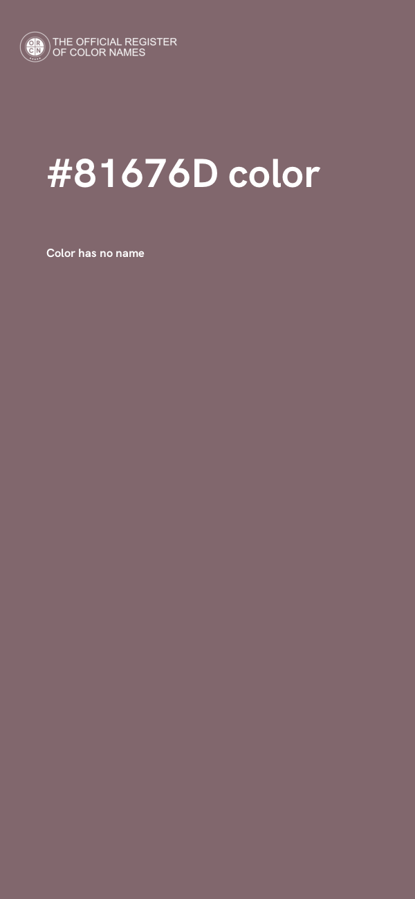 #81676D color image