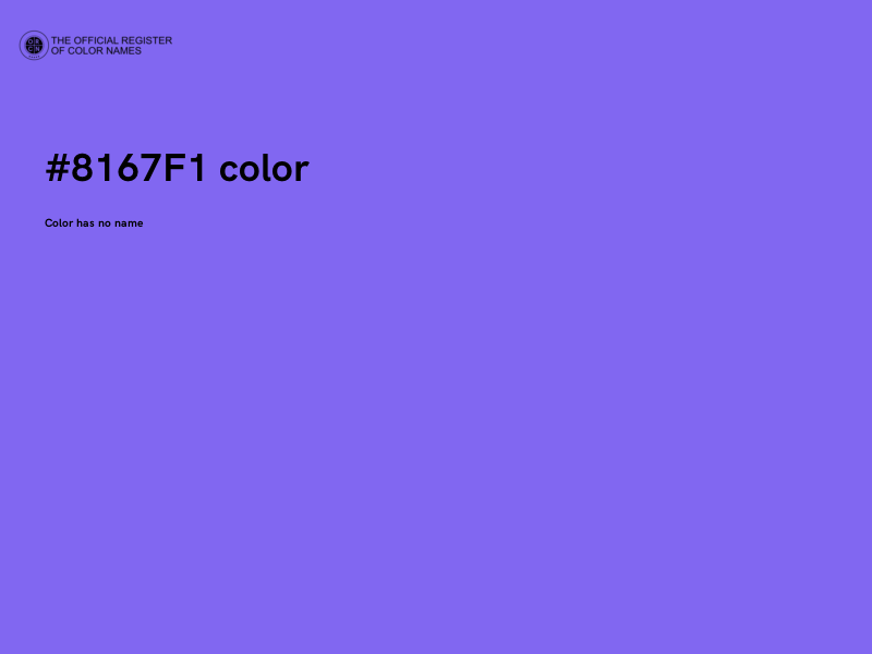 #8167F1 color image
