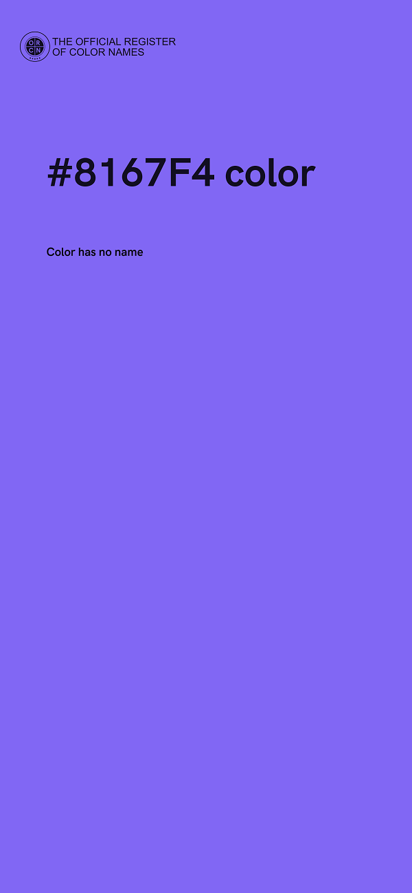 #8167F4 color image