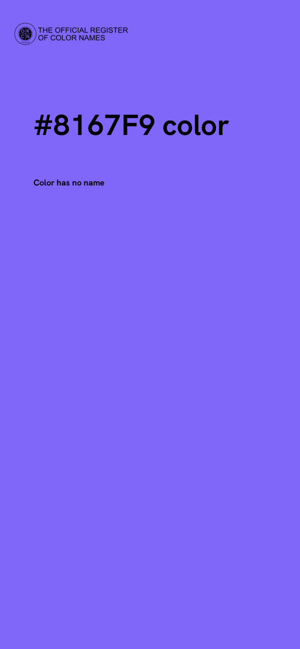 #8167F9 color image