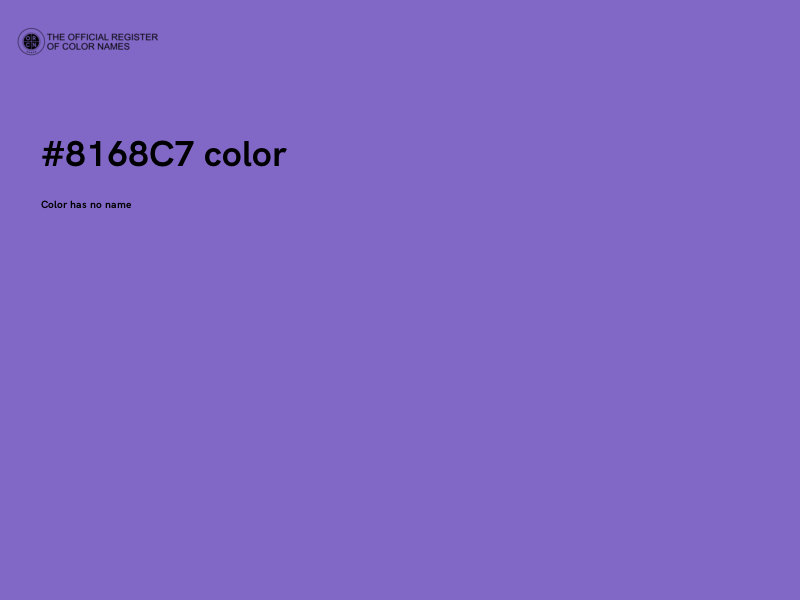 #8168C7 color image