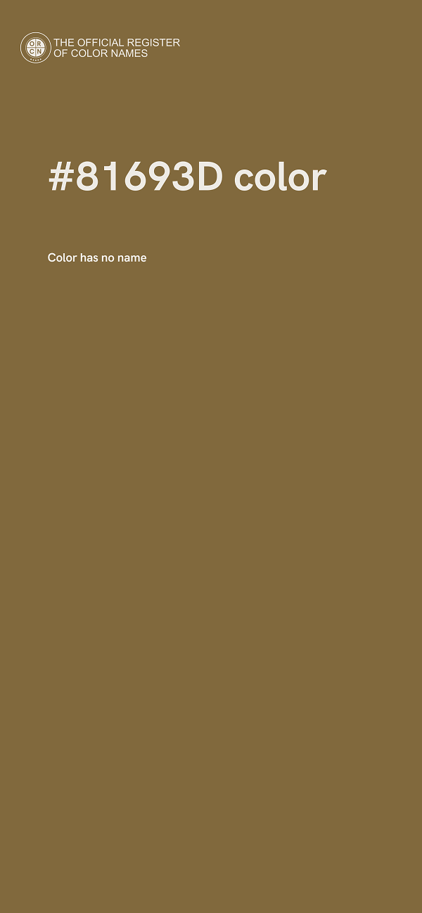 #81693D color image