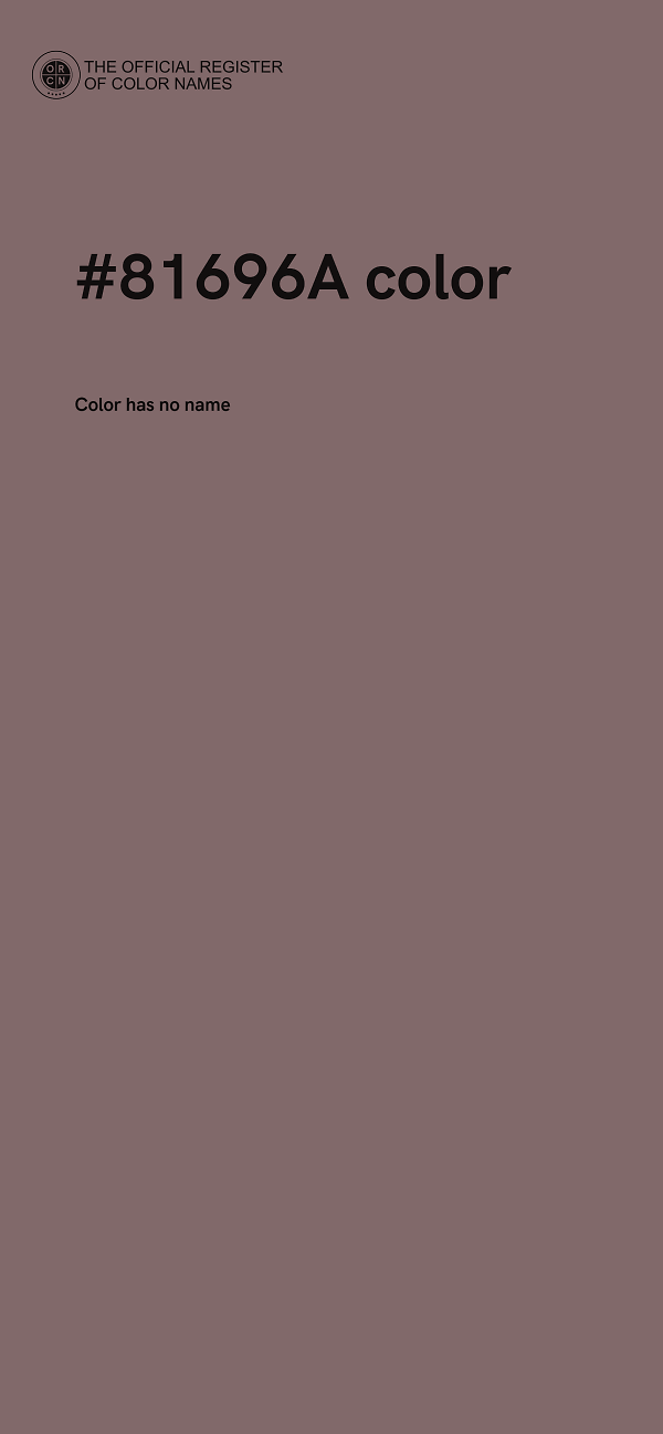 #81696A color image