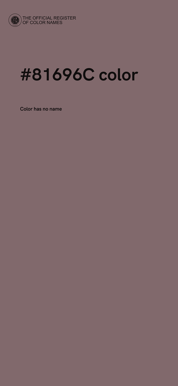 #81696C color image
