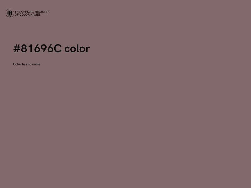 #81696C color image