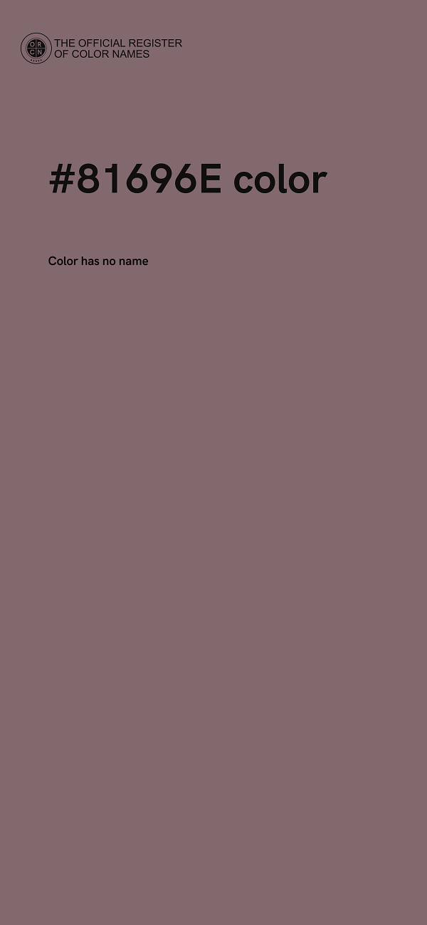 #81696E color image