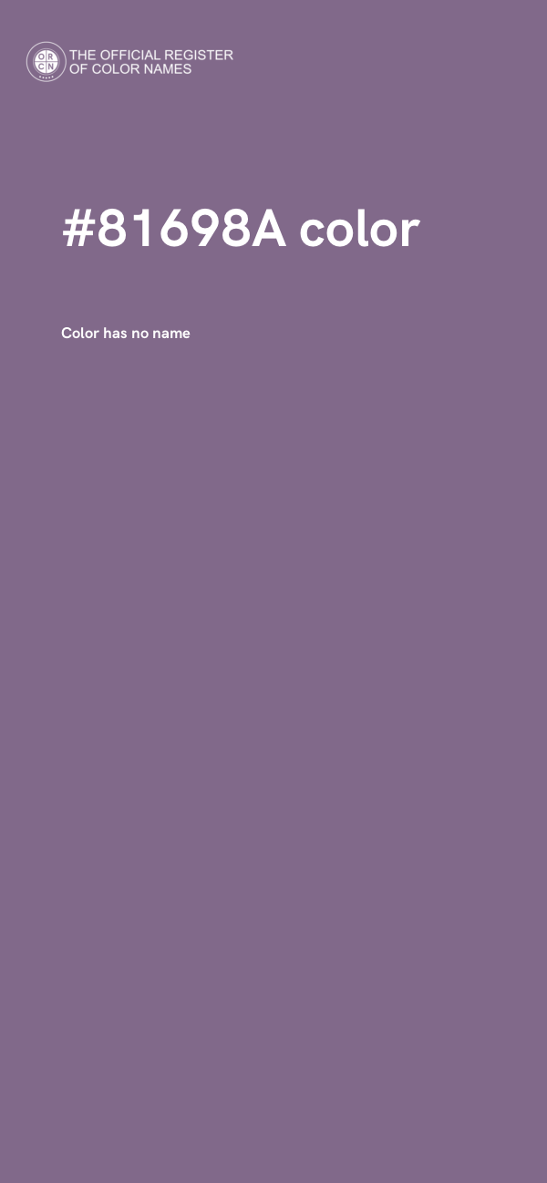#81698A color image