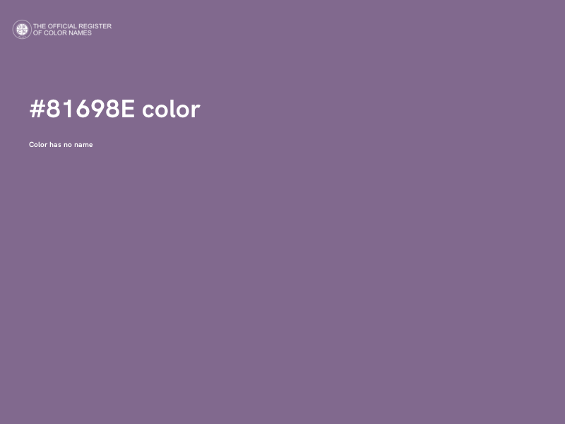 #81698E color image