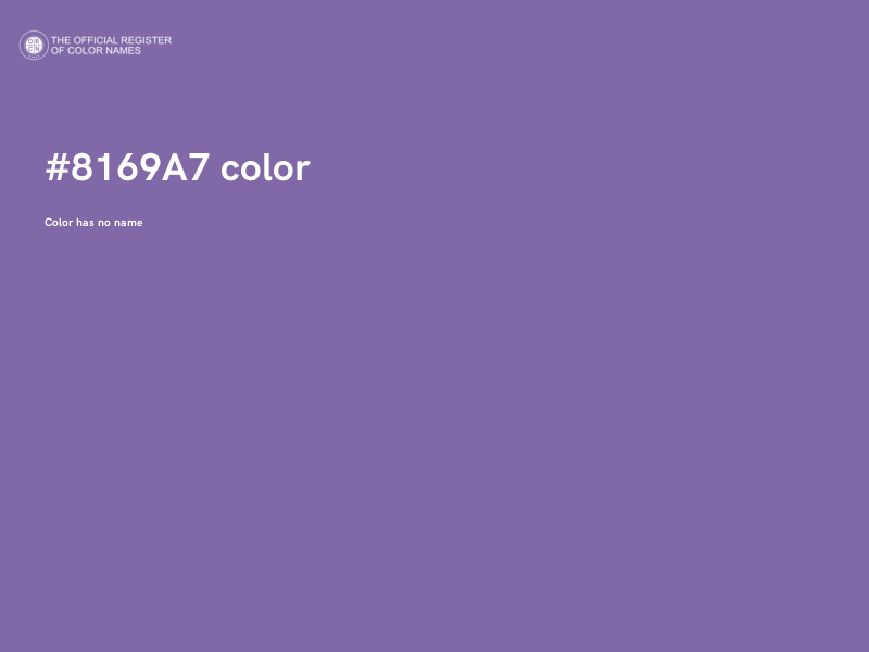 #8169A7 color image