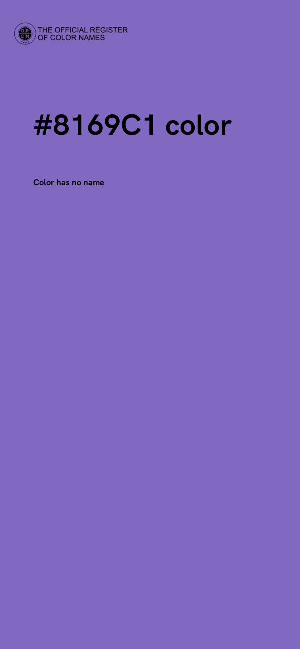 #8169C1 color image