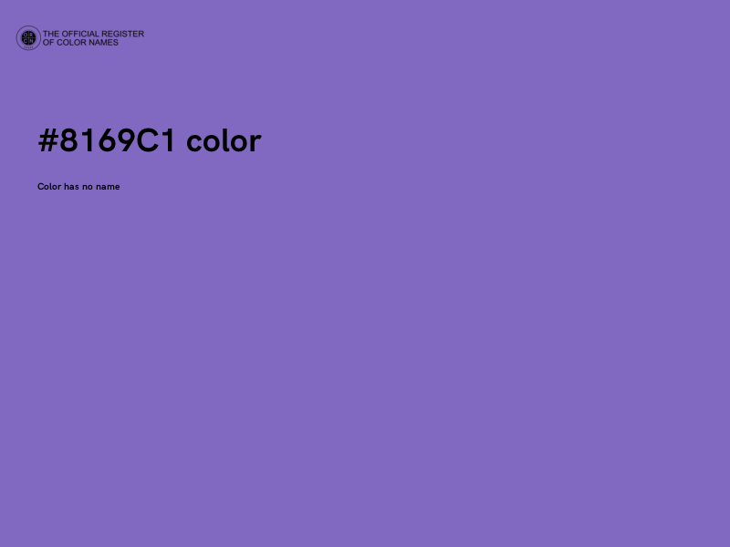 #8169C1 color image