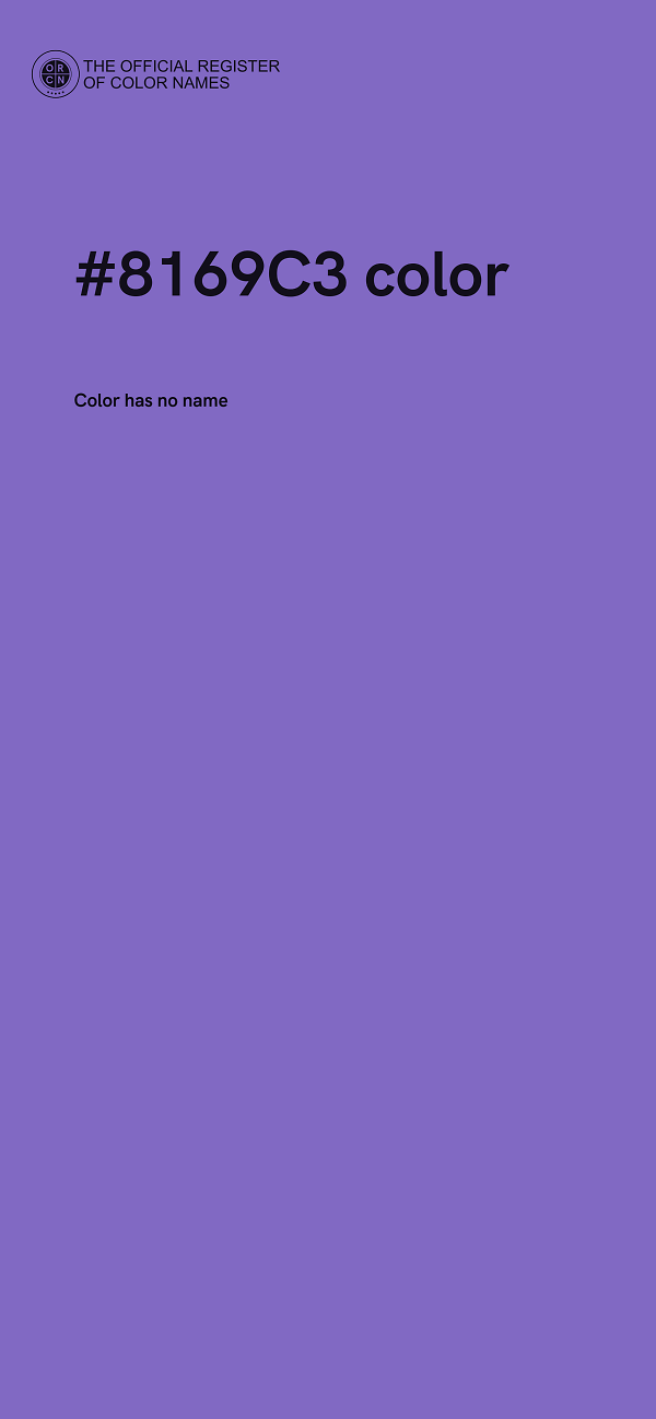 #8169C3 color image