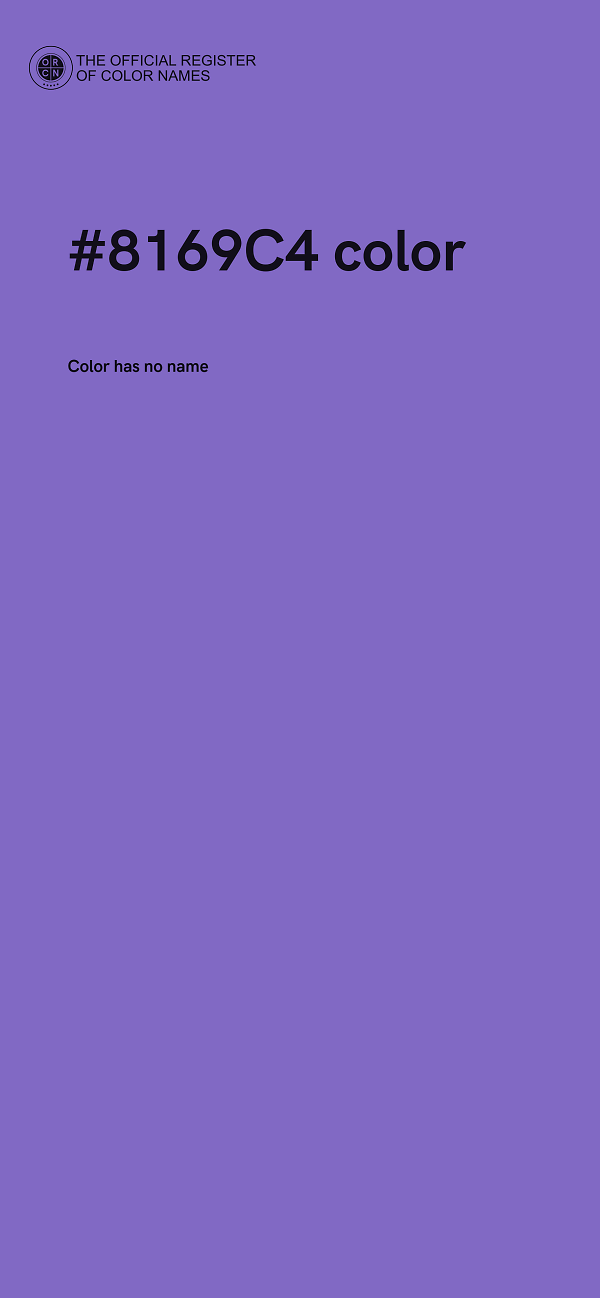 #8169C4 color image