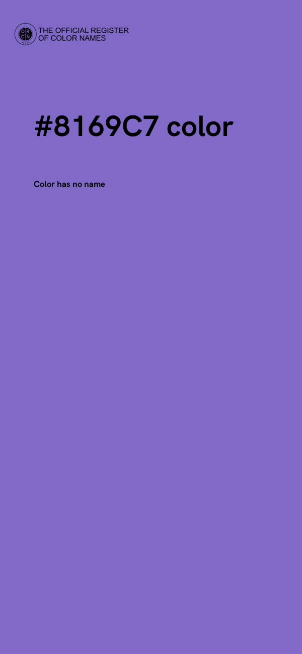 #8169C7 color image