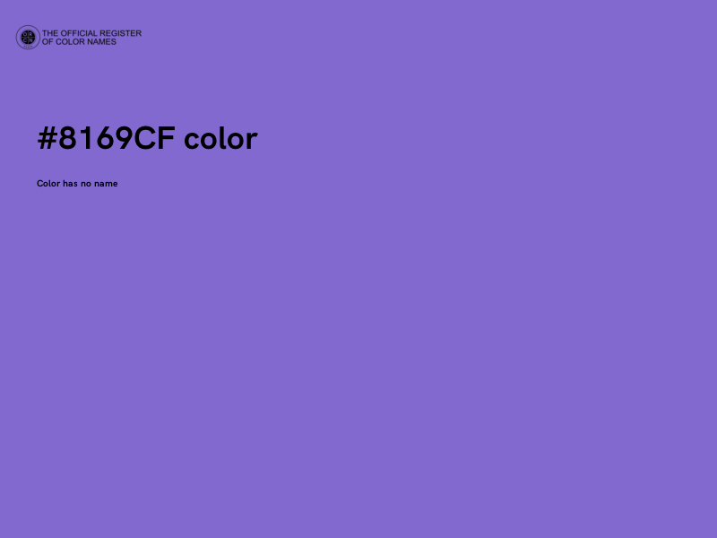 #8169CF color image