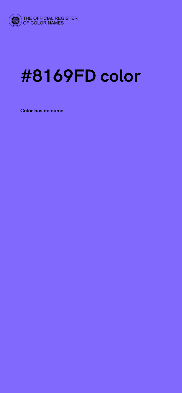 #8169FD color image