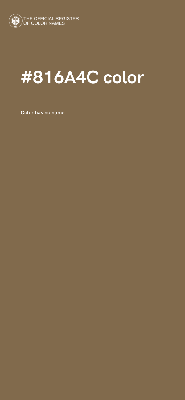 #816A4C color image
