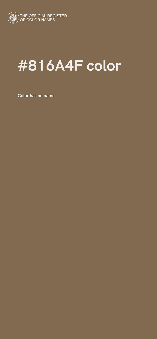 #816A4F color image