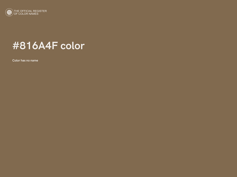 #816A4F color image