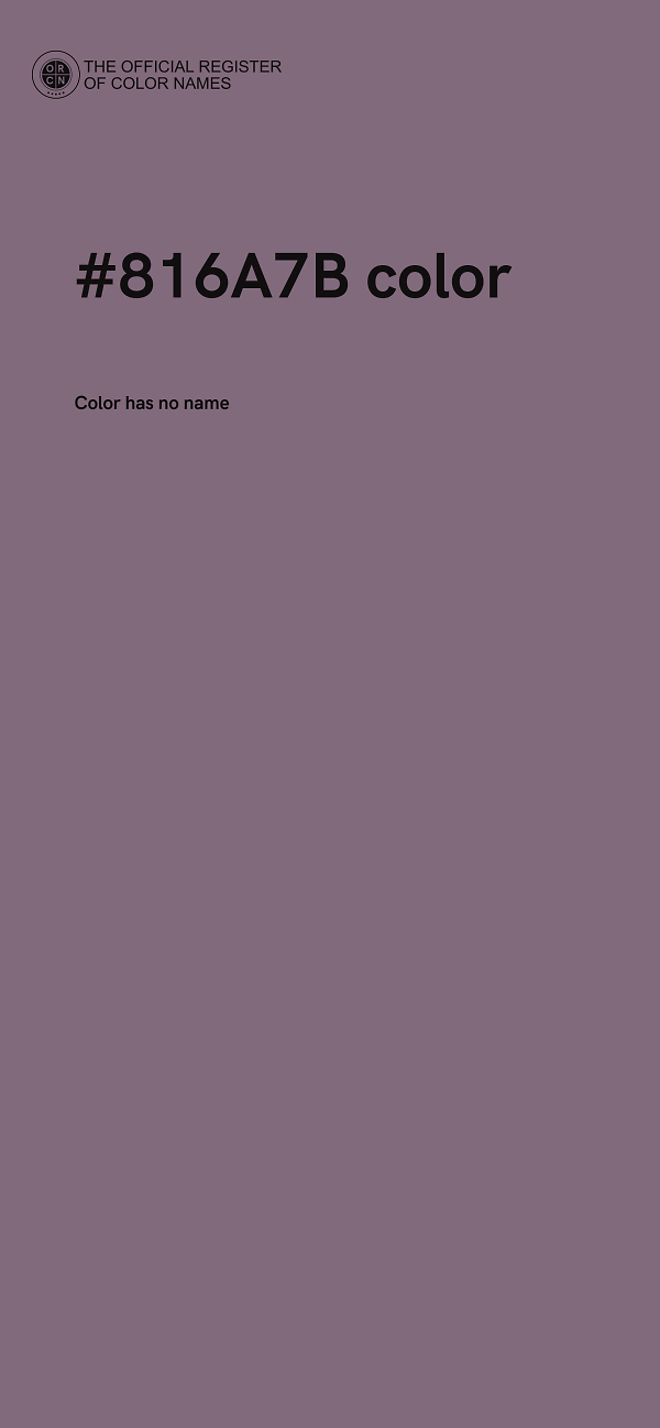 #816A7B color image