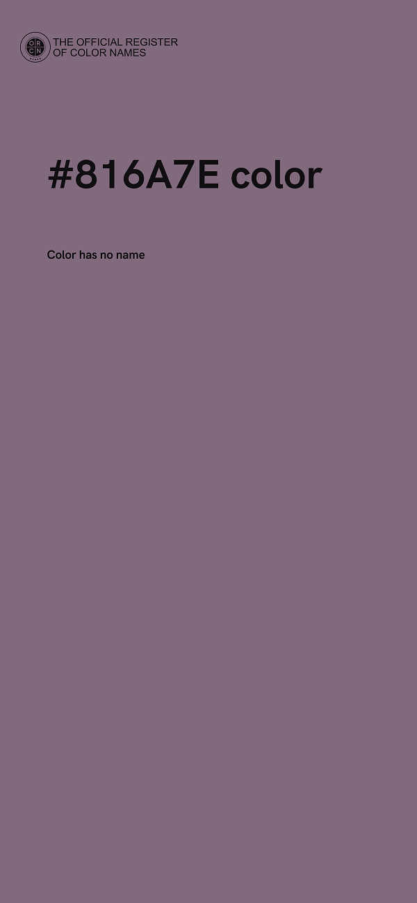 #816A7E color image