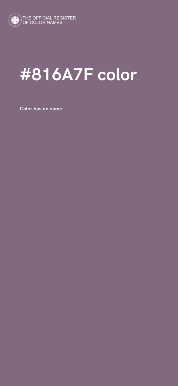 #816A7F color image