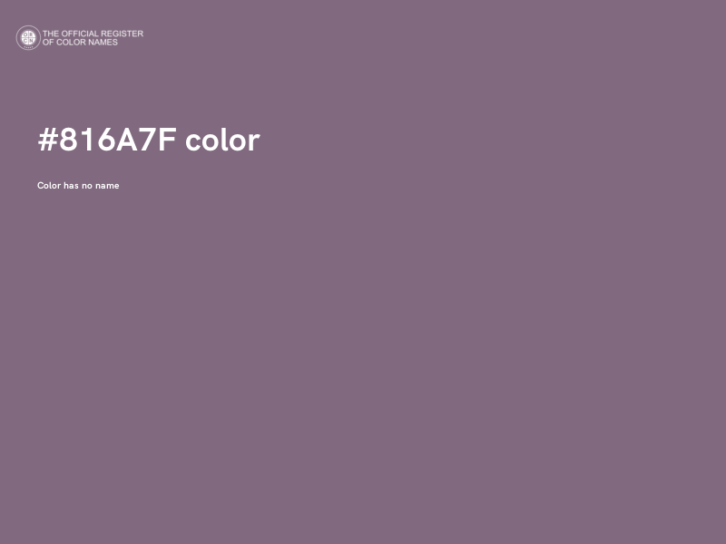 #816A7F color image